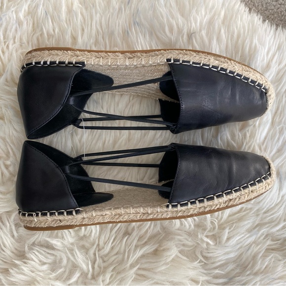 Eileen Fisher Lee Washed Leather Espadrille Flat size 9. In great condition - Picture 2 of 10